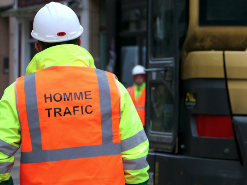 Présence d’un Homme trafic sur chantier